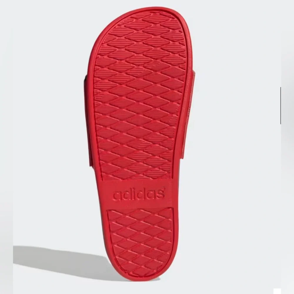 Adidas Bold Red and Black Sandals